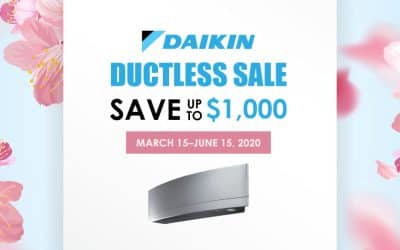 Huge Savings on a New Daikin Ductless System