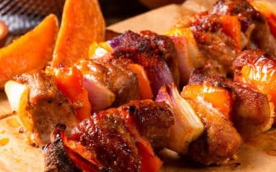 Honey Sweet Potato Chicken Kebabs Recipe