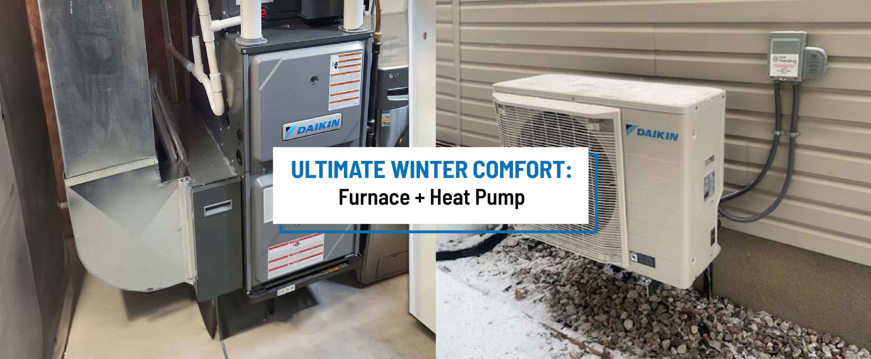 Heat pump and furnace