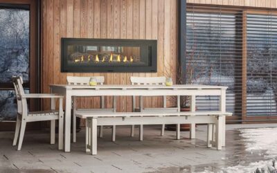 Enjoy the Best of Both Worlds With an Indoor-Outdoor Fireplace