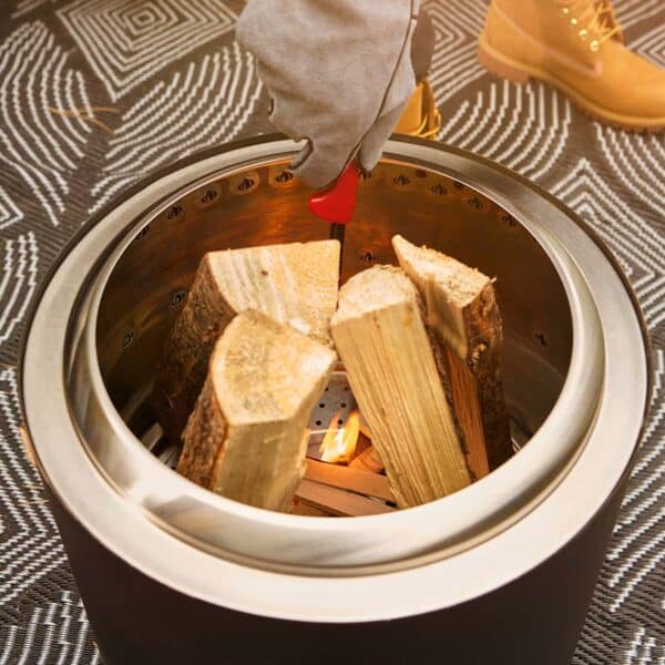 Napoleon Timberwolf® Smokeless Fire Pit – 18-inch, Matte Black - Image 7