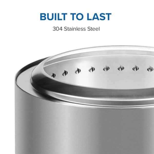 Napoleon Timberwolf® Smokeless Fire Pit – 22-inch, Stainless Steel - Image 7