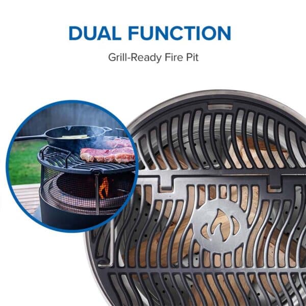 Napoleon Timberwolf® Smokeless Fire Pit – 22-inch, Stainless Steel - Image 5